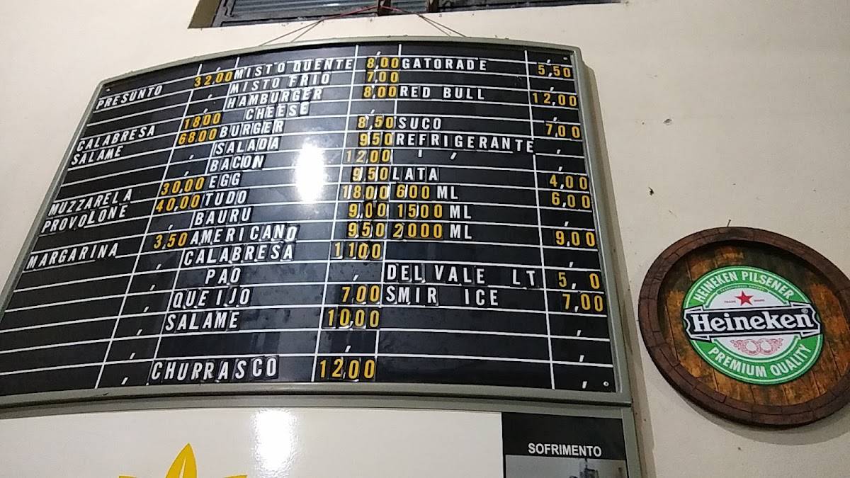 Bar Mare Mansa cardápio