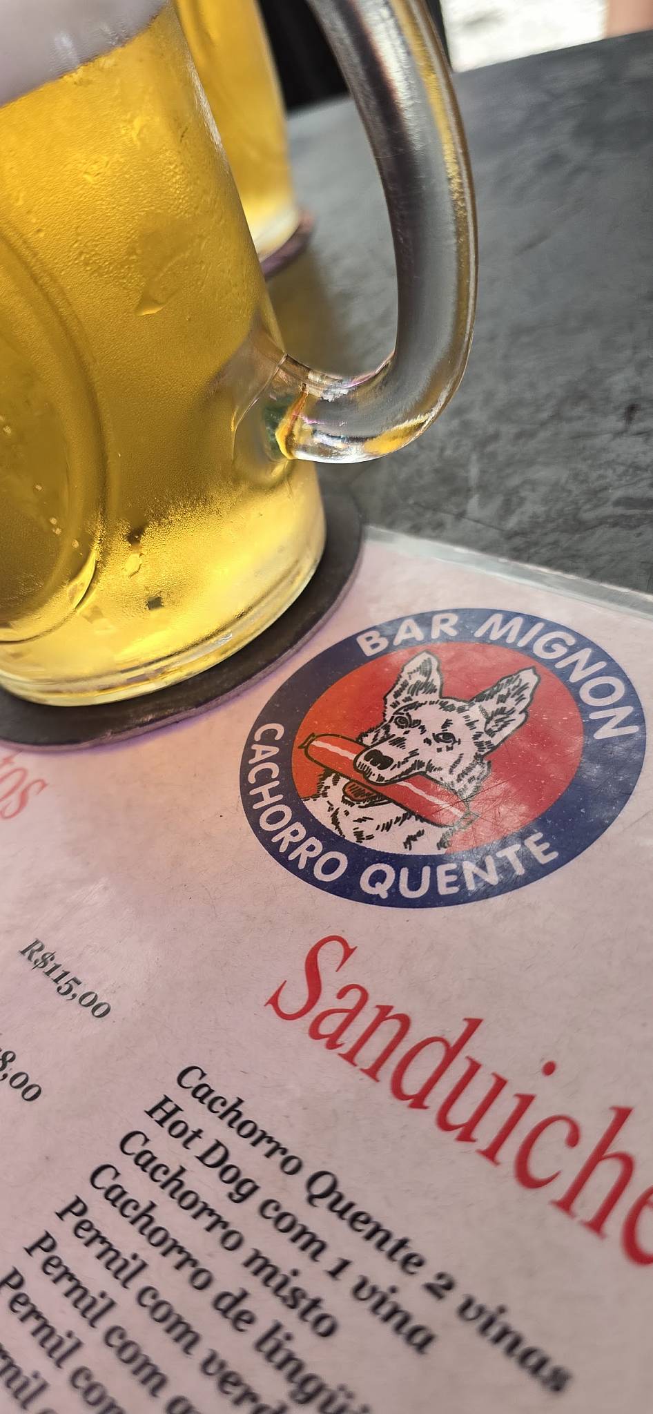 Bar e Restaurante Triângulo cardápio