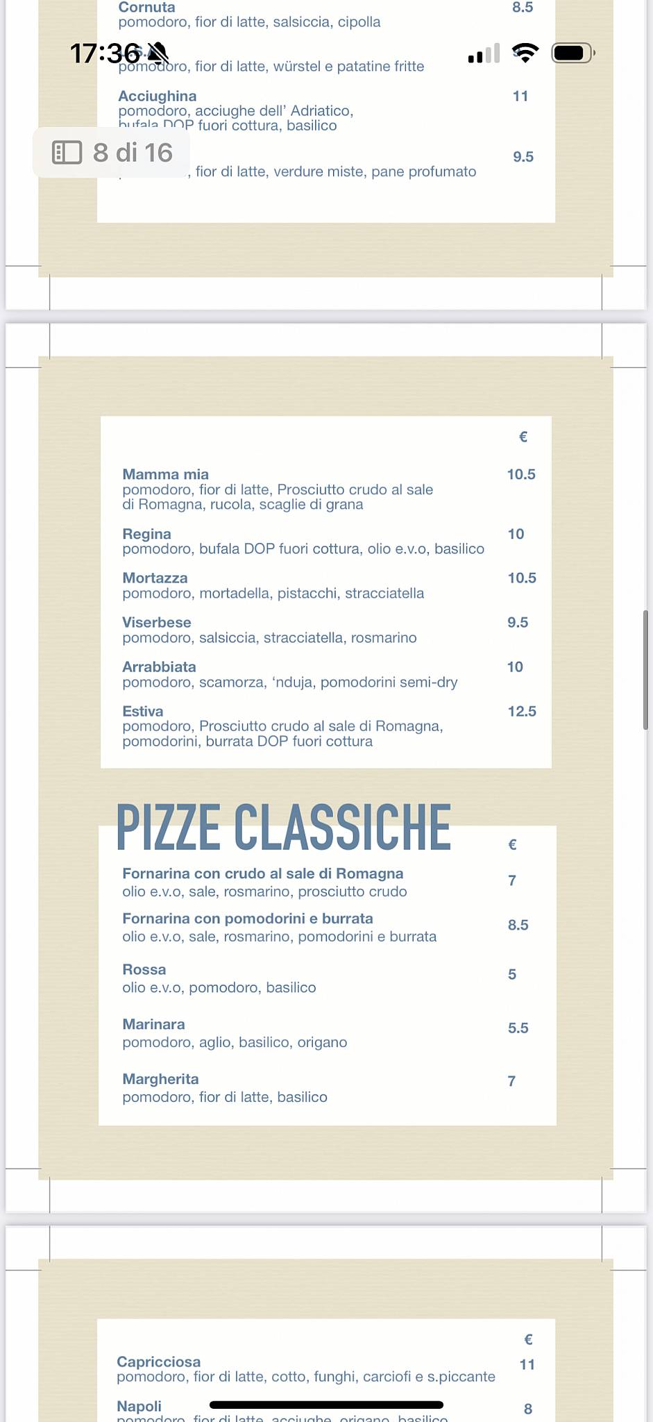Menu di Barracuda 