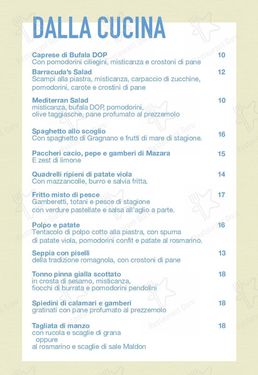 Guarda il menu di Barracuda