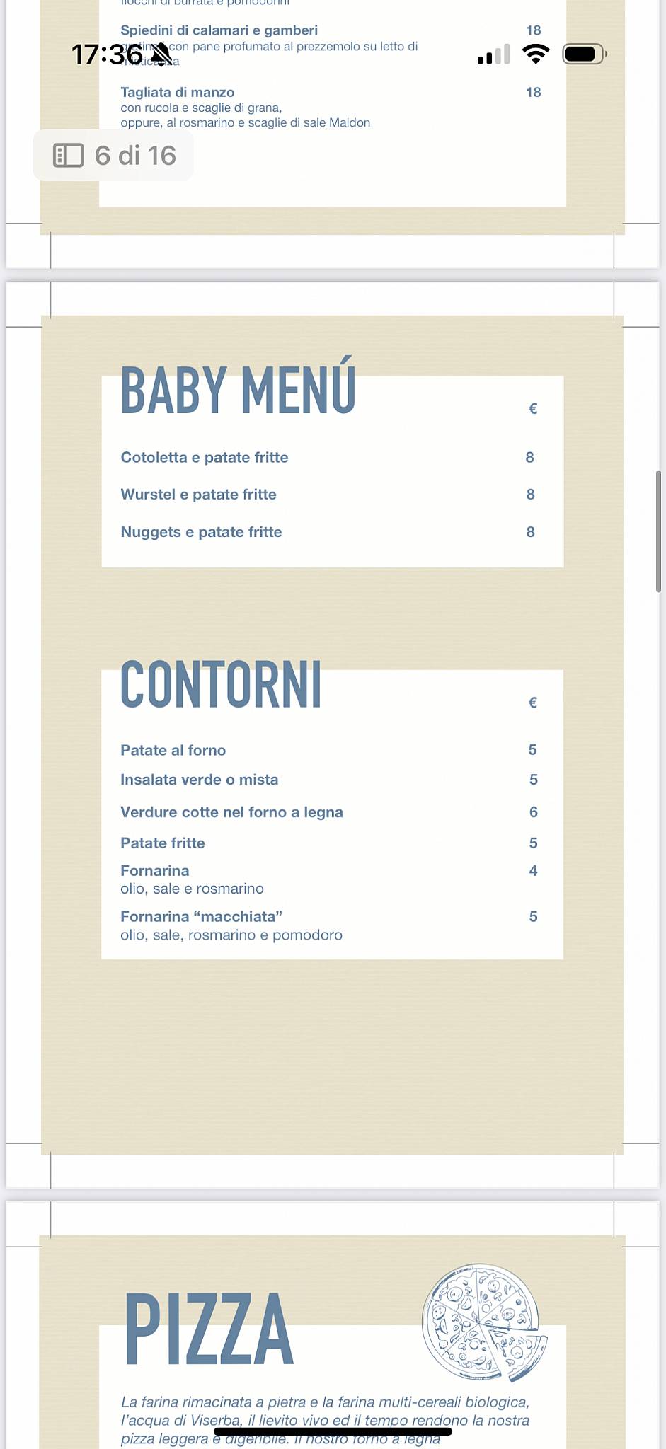 Menu di Barracuda 
