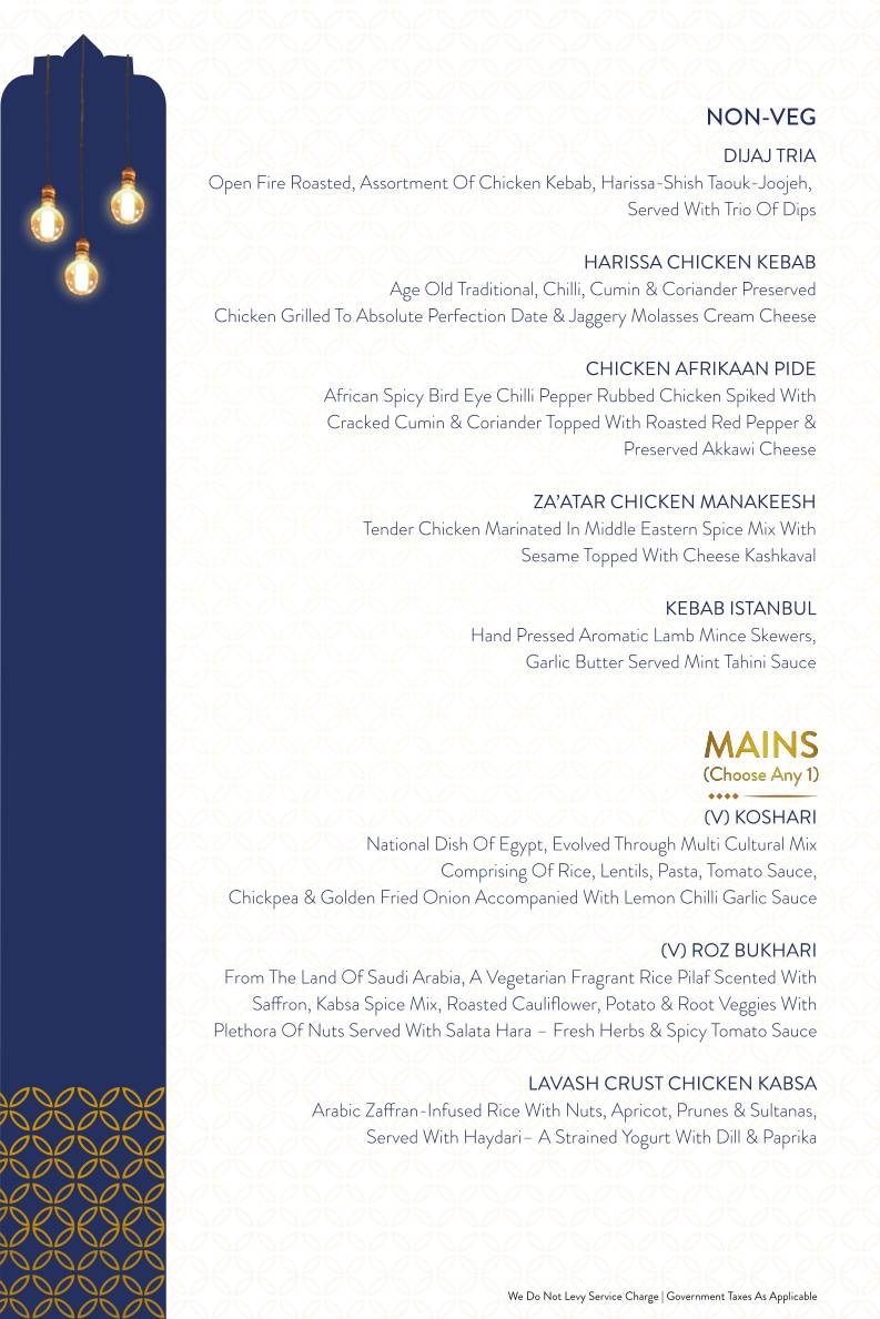 Bayroute Juhu menu