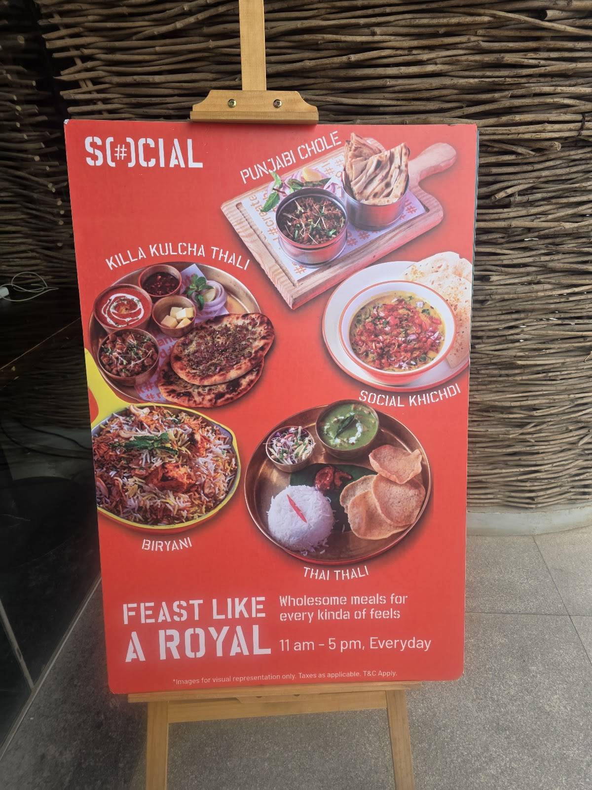 Bellandur SOCIAL menu