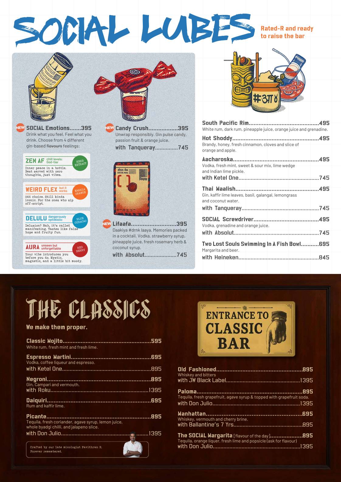 Hebbal SOCIAL menu