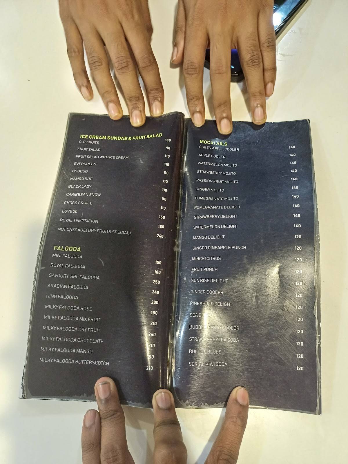 Savoury Restaurant - Madiwala menu