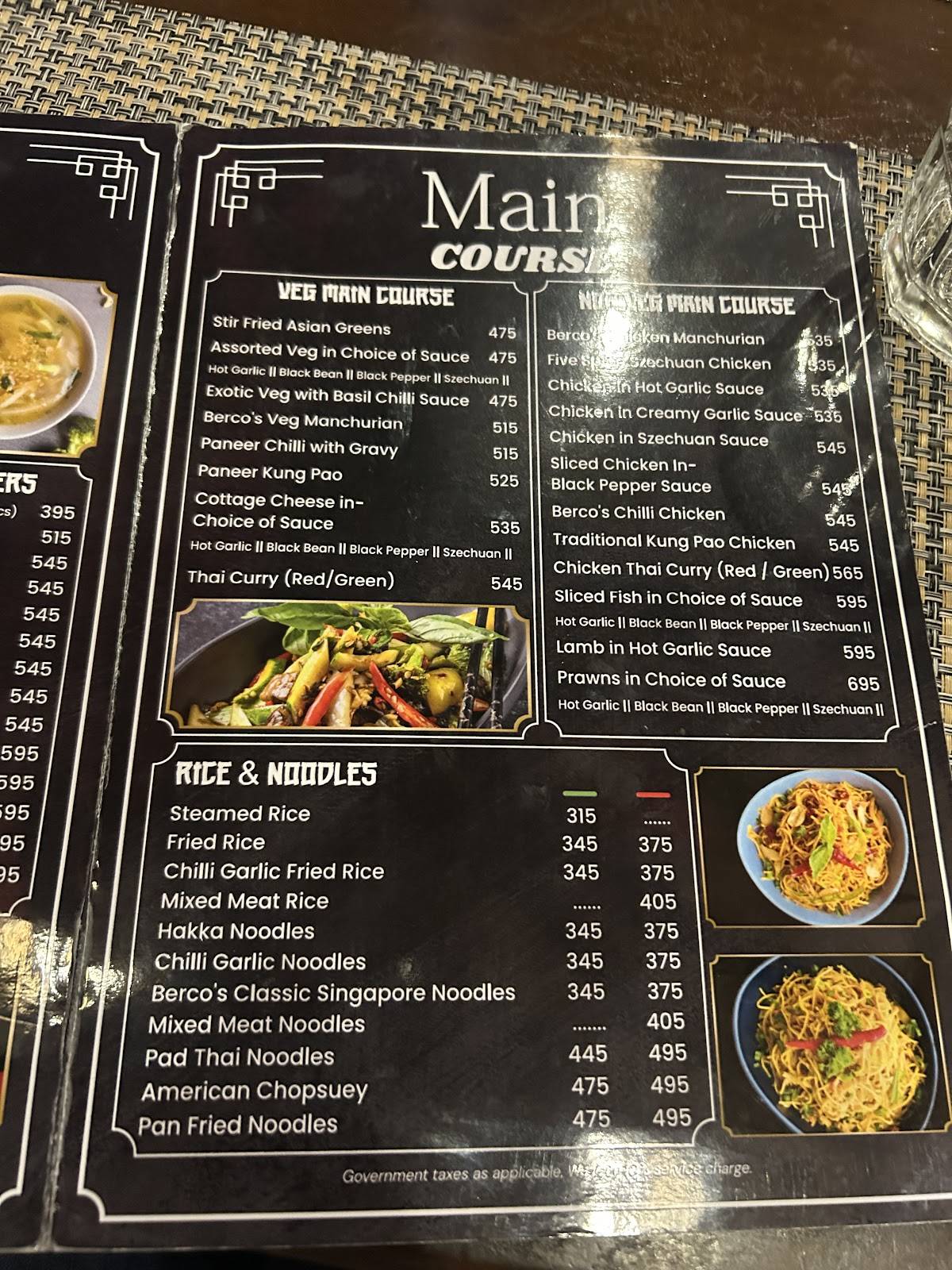 Berco's - If You Love Chinese menu