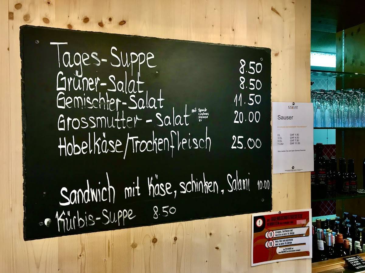 Menu di Berghaus Wispile 