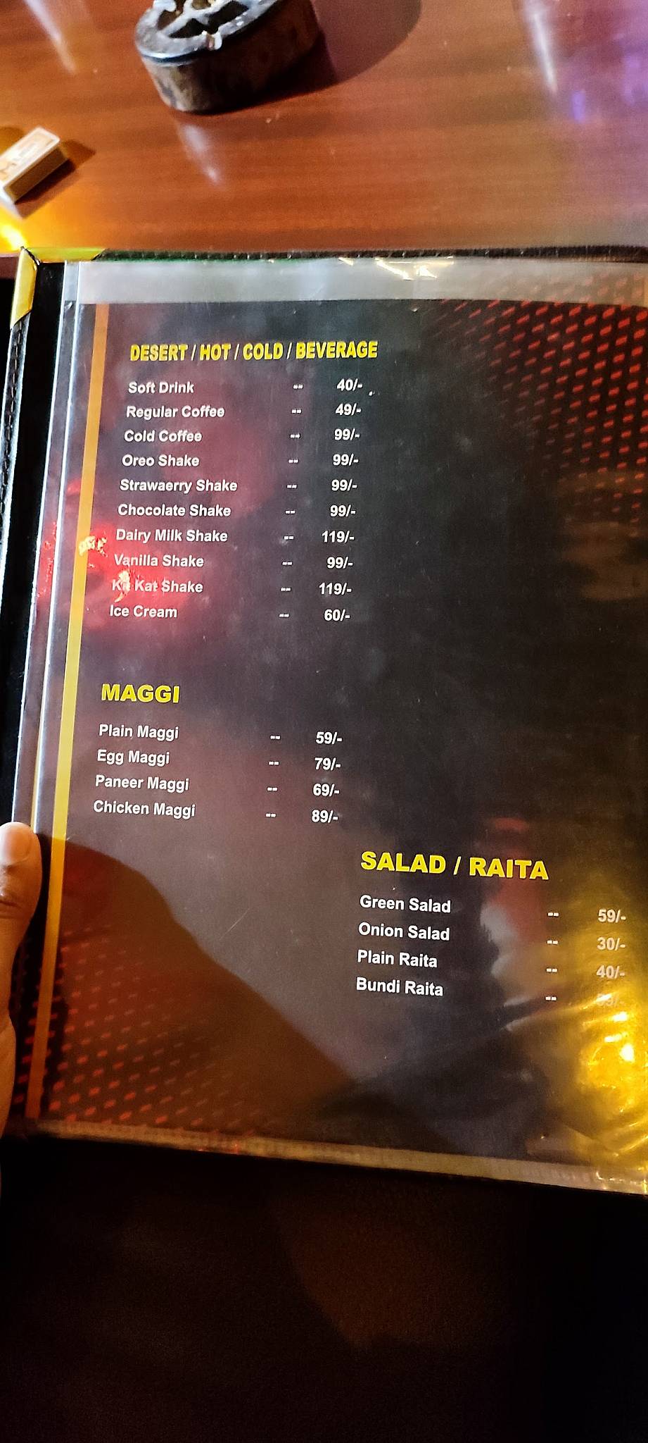 Bewafa Cafe & Restaurent menu