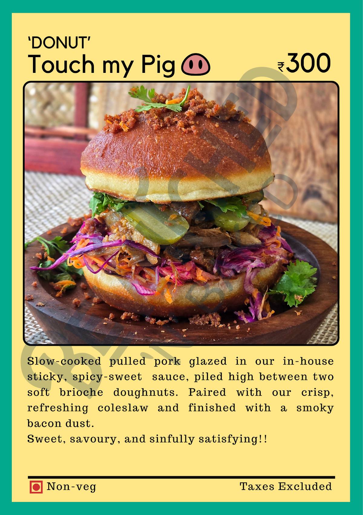 Bewitched 'n' Baked by Bar Silva menu