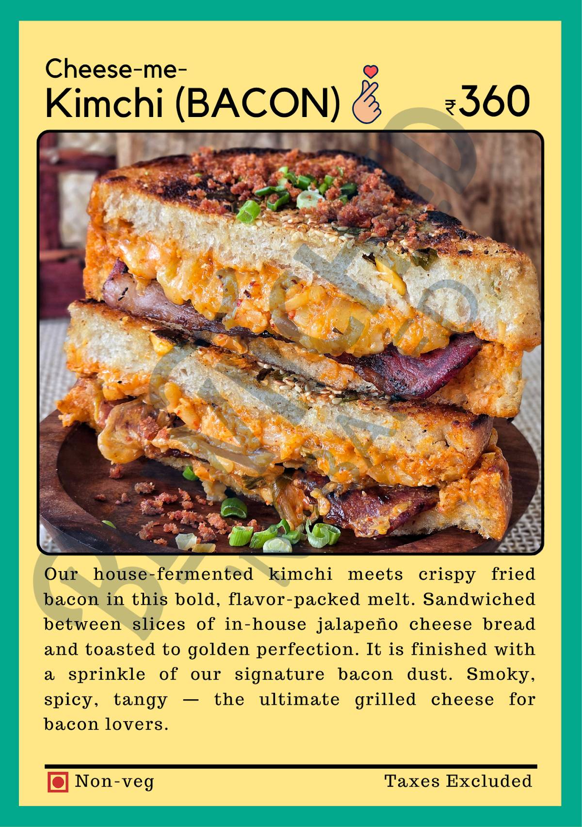 Bewitched 'n' Baked by Bar Silva menu