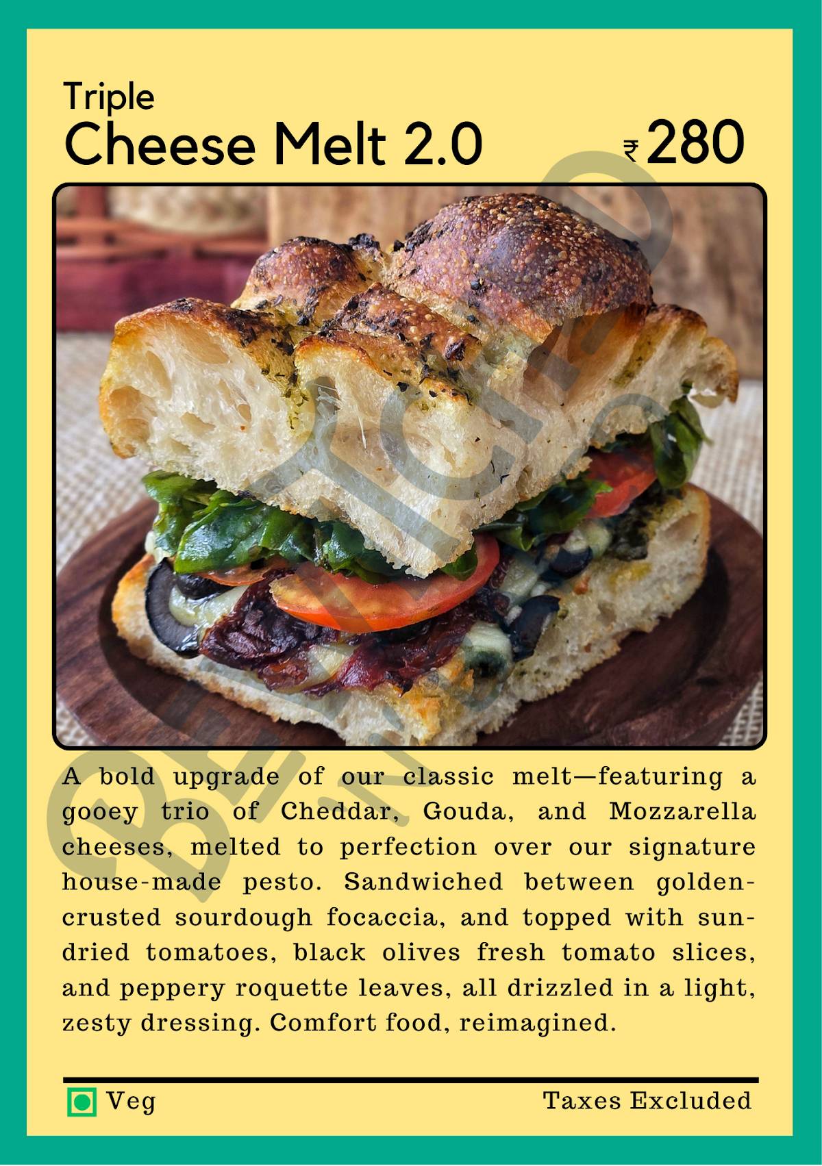 Bewitched 'n' Baked by Bar Silva menu