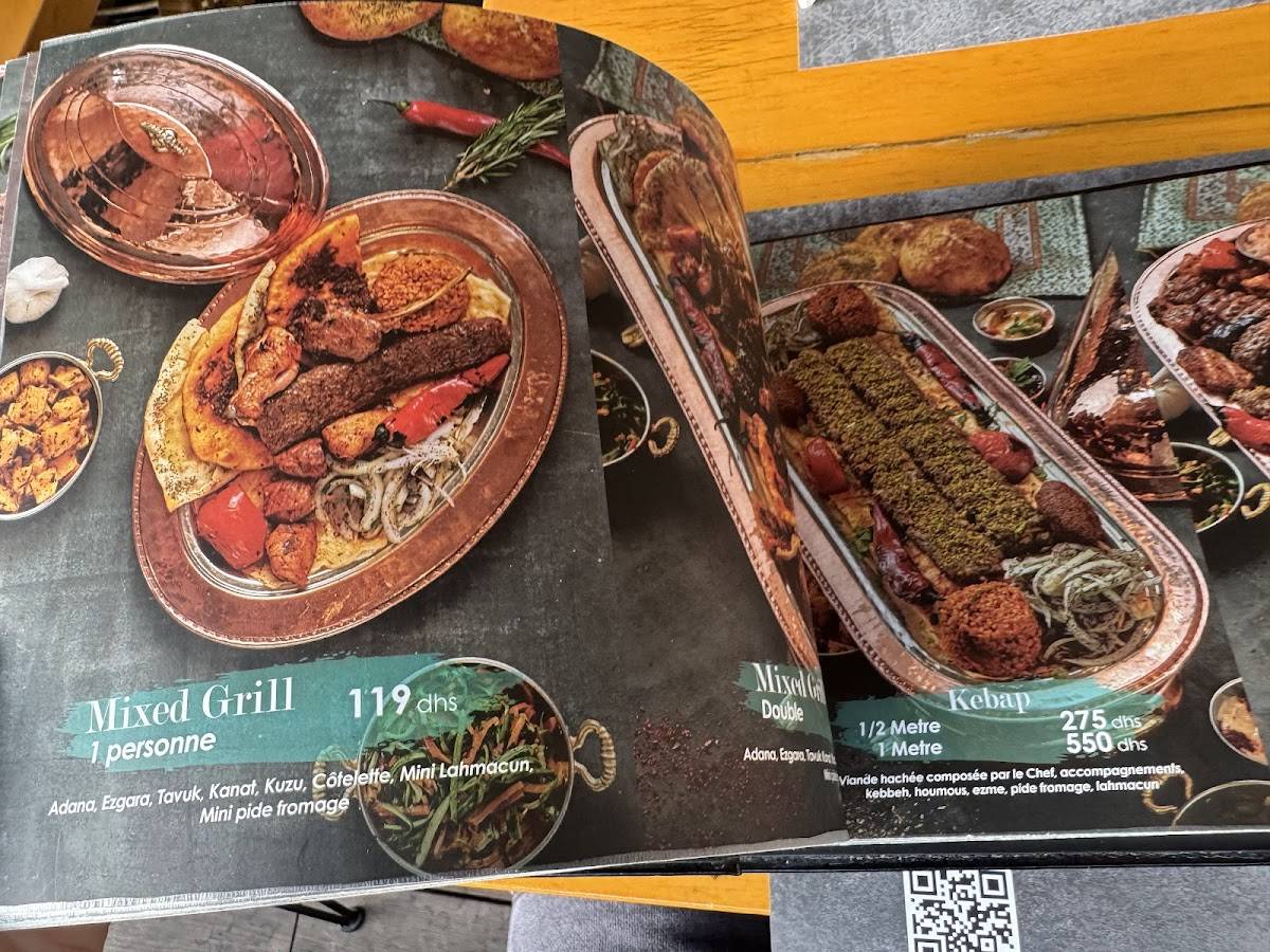 Menu de Beyti Istanbul