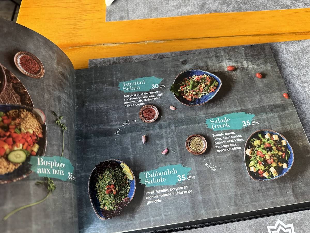 Menu de Beyti Istanbul