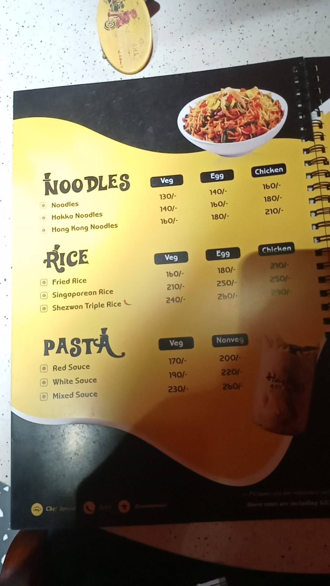 Hashtag Fastfood menu