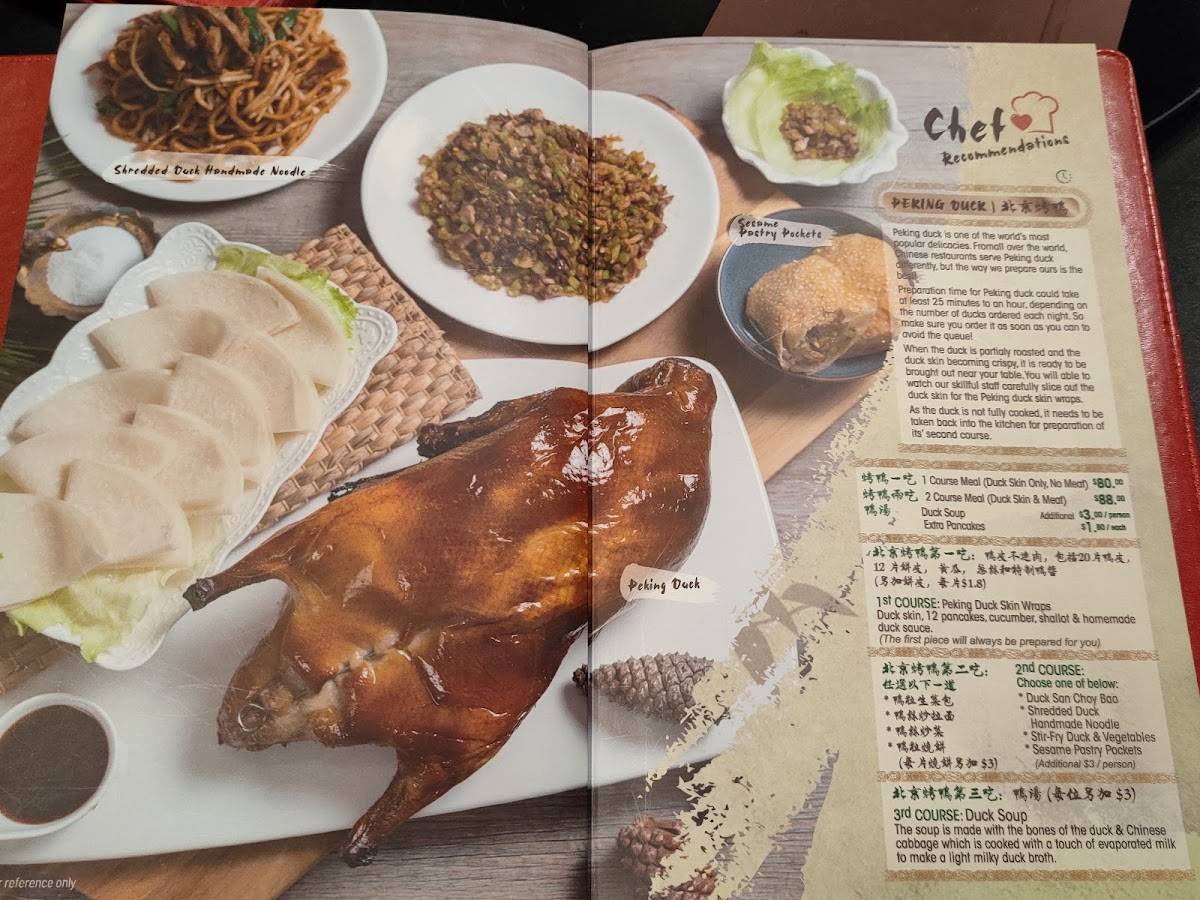 Menu at Billy's Pine and Bamboo Restaurant, Cannon Hill