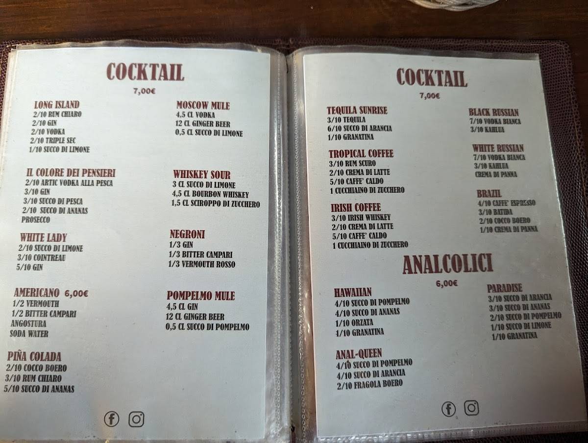 Menu di Birreria Club Weizen Ferrara 