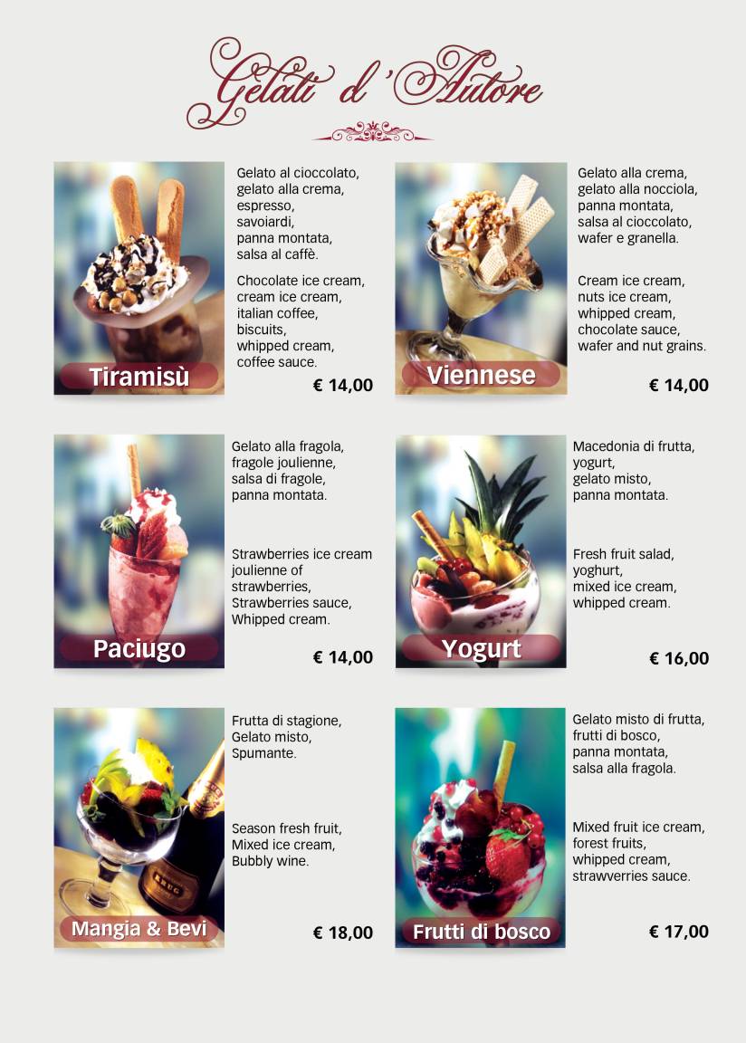 Menu di Blue Bar Caffè 