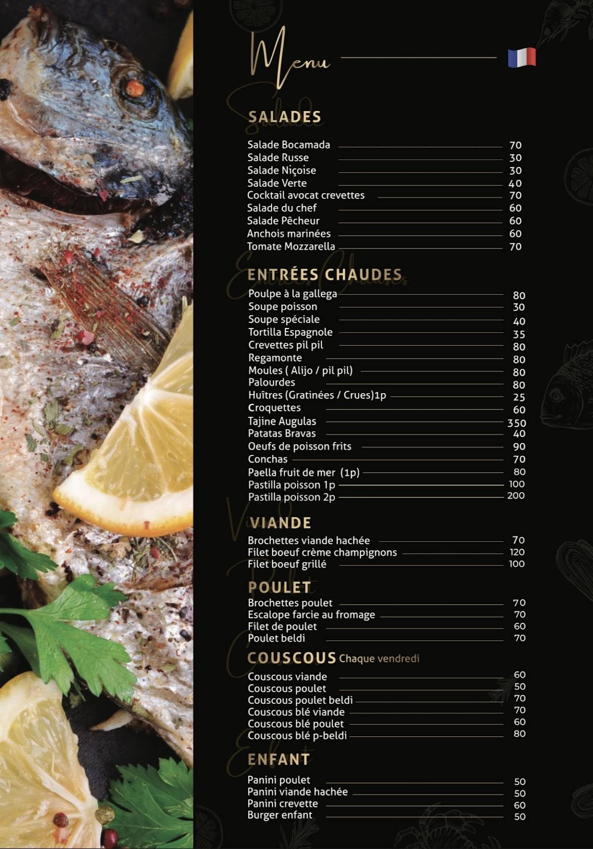 Menu de Bocamada