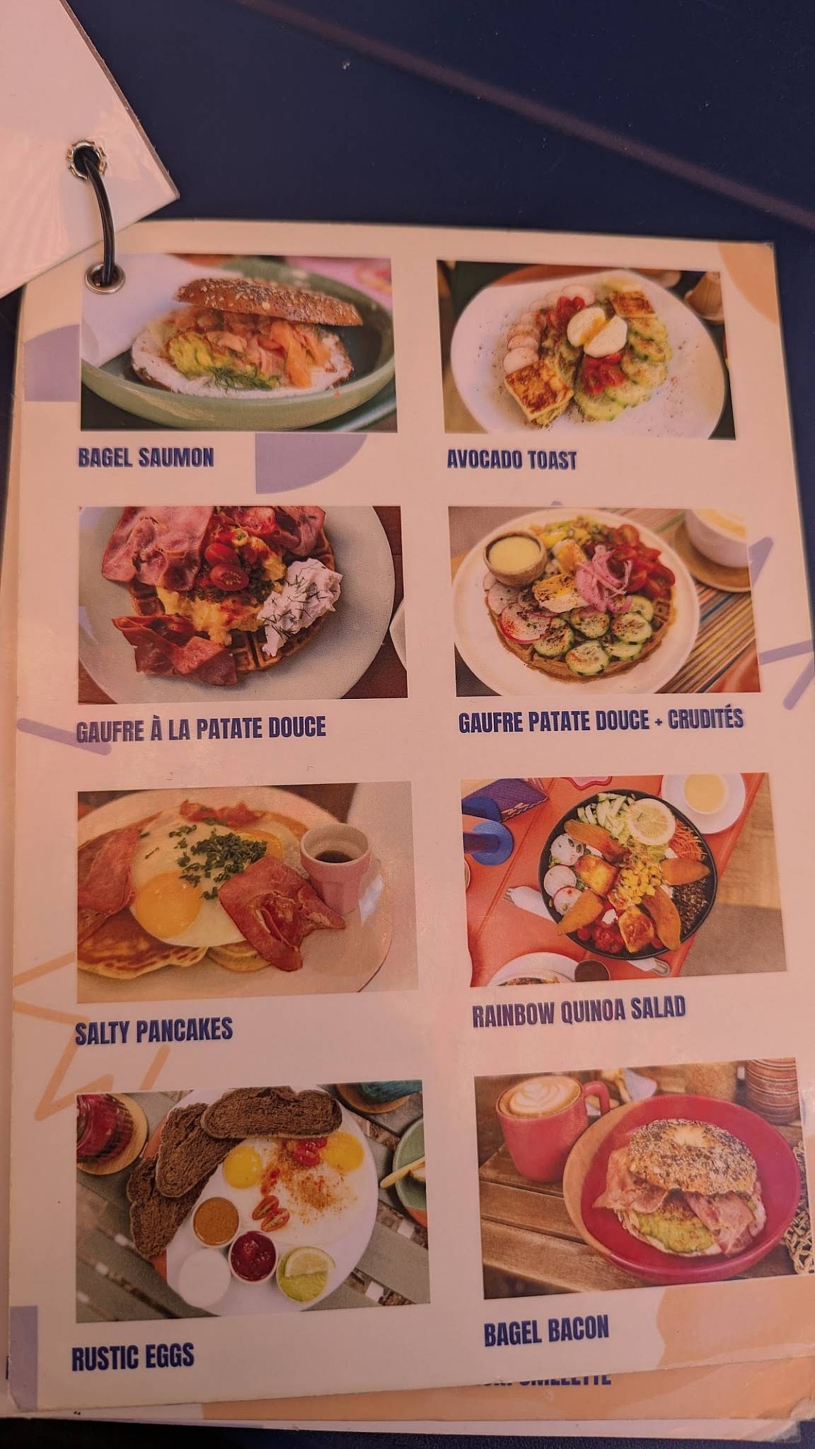Menu de Boho Café