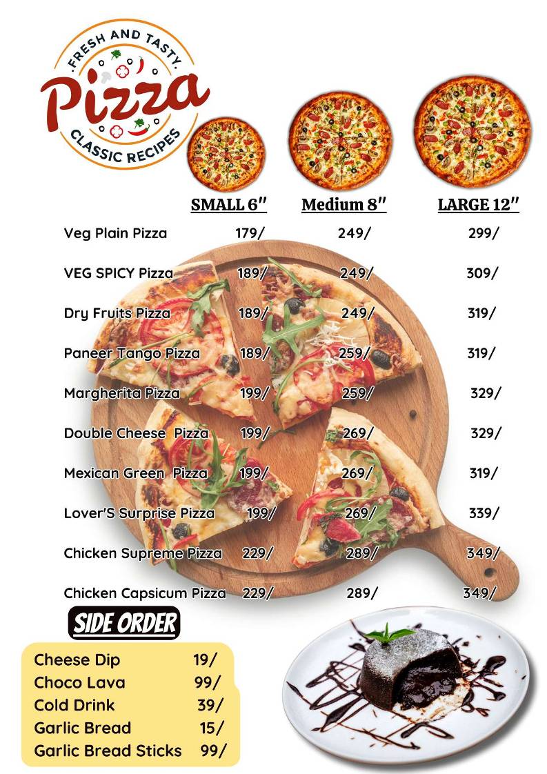 Boons menu