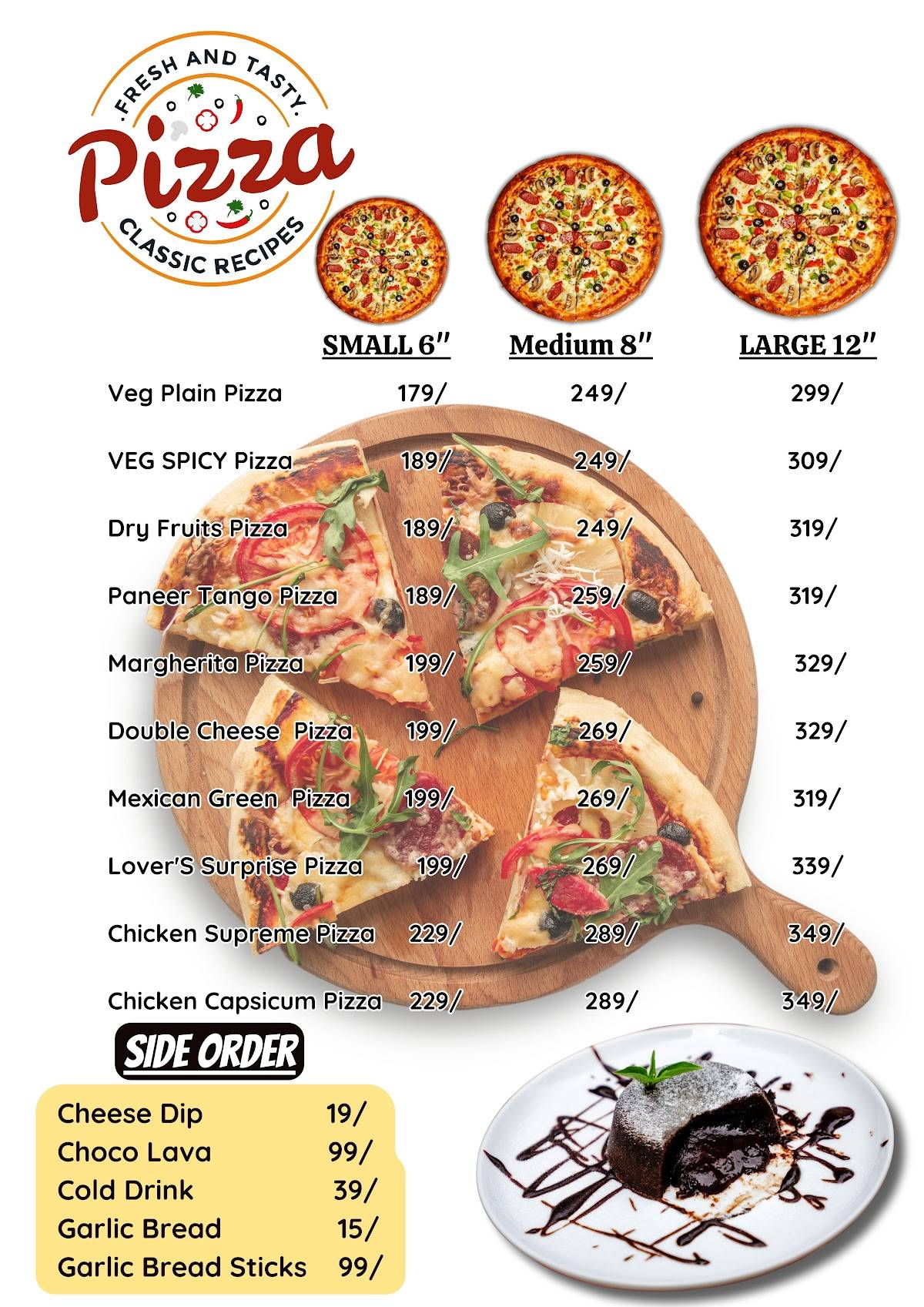 Boons menu