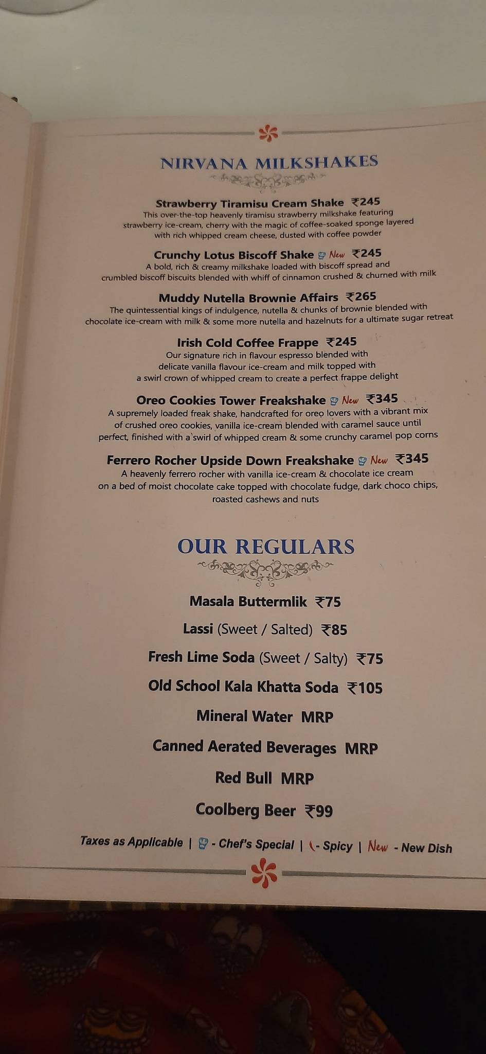 Bot 9 AI Themed Restaurant menu