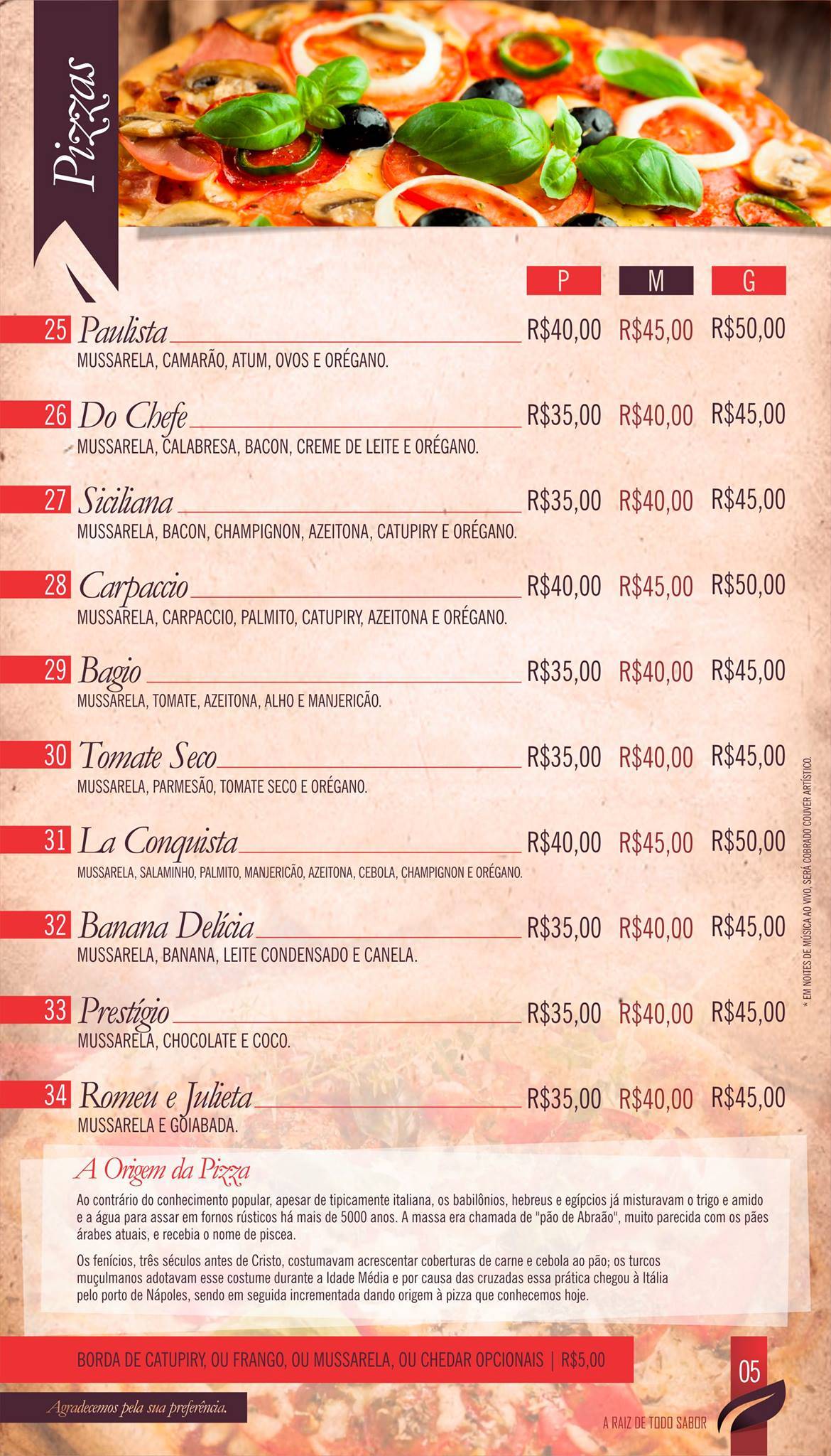 Braúnas Grill cardápio