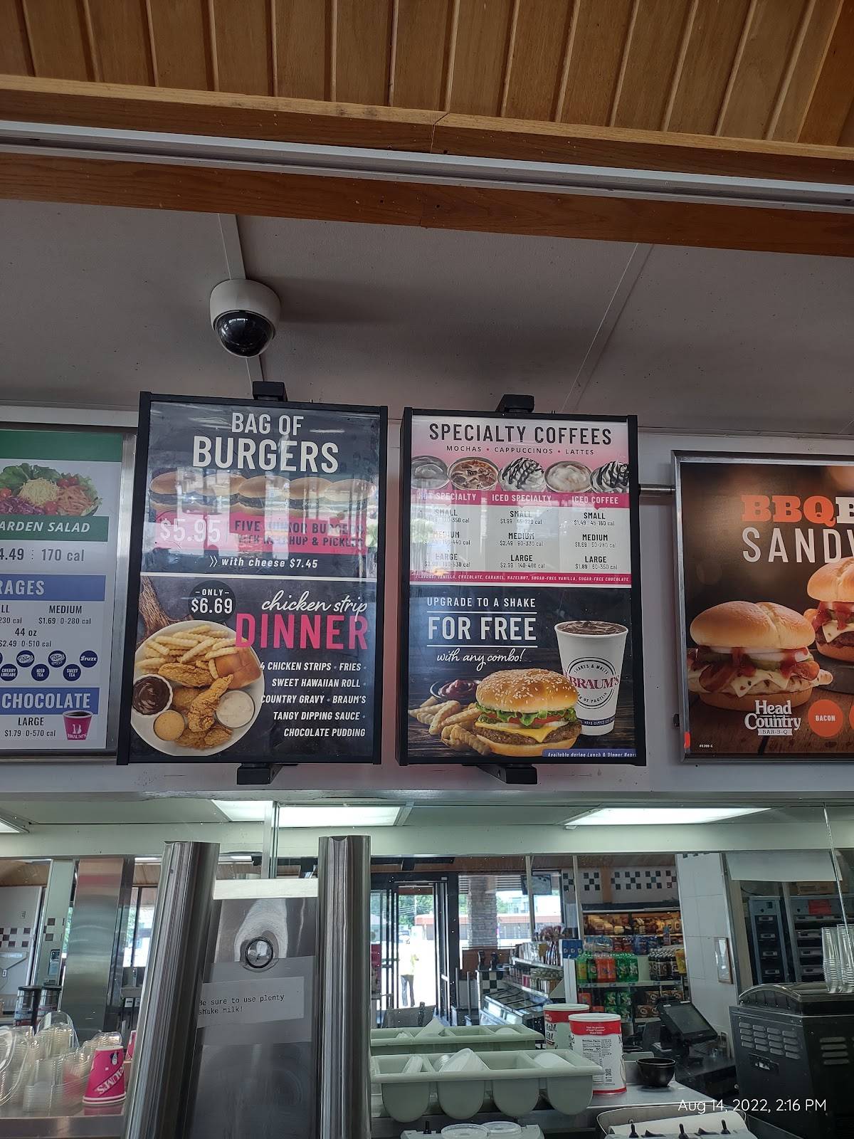 Menu at Braum's Ice Cream & Dairy Store fast food, Oklahoma City, NW ...