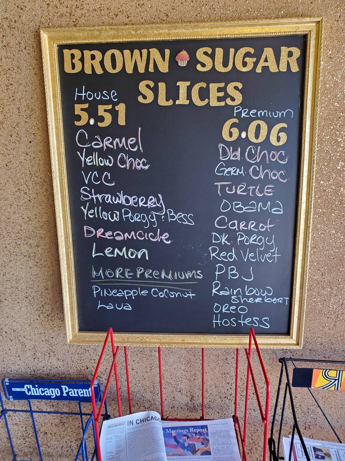 Menu at Brown Sugar Bakery, Chicago, 328 E 75th St
