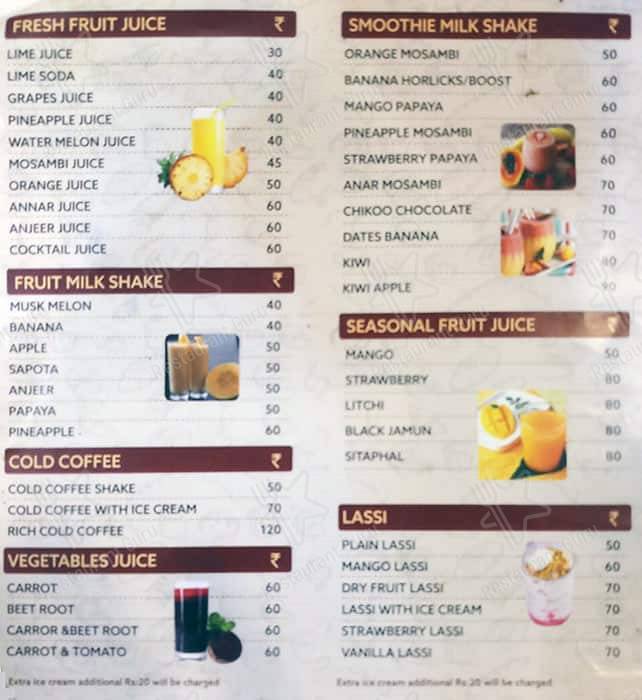 Brown Bear Bakers menu