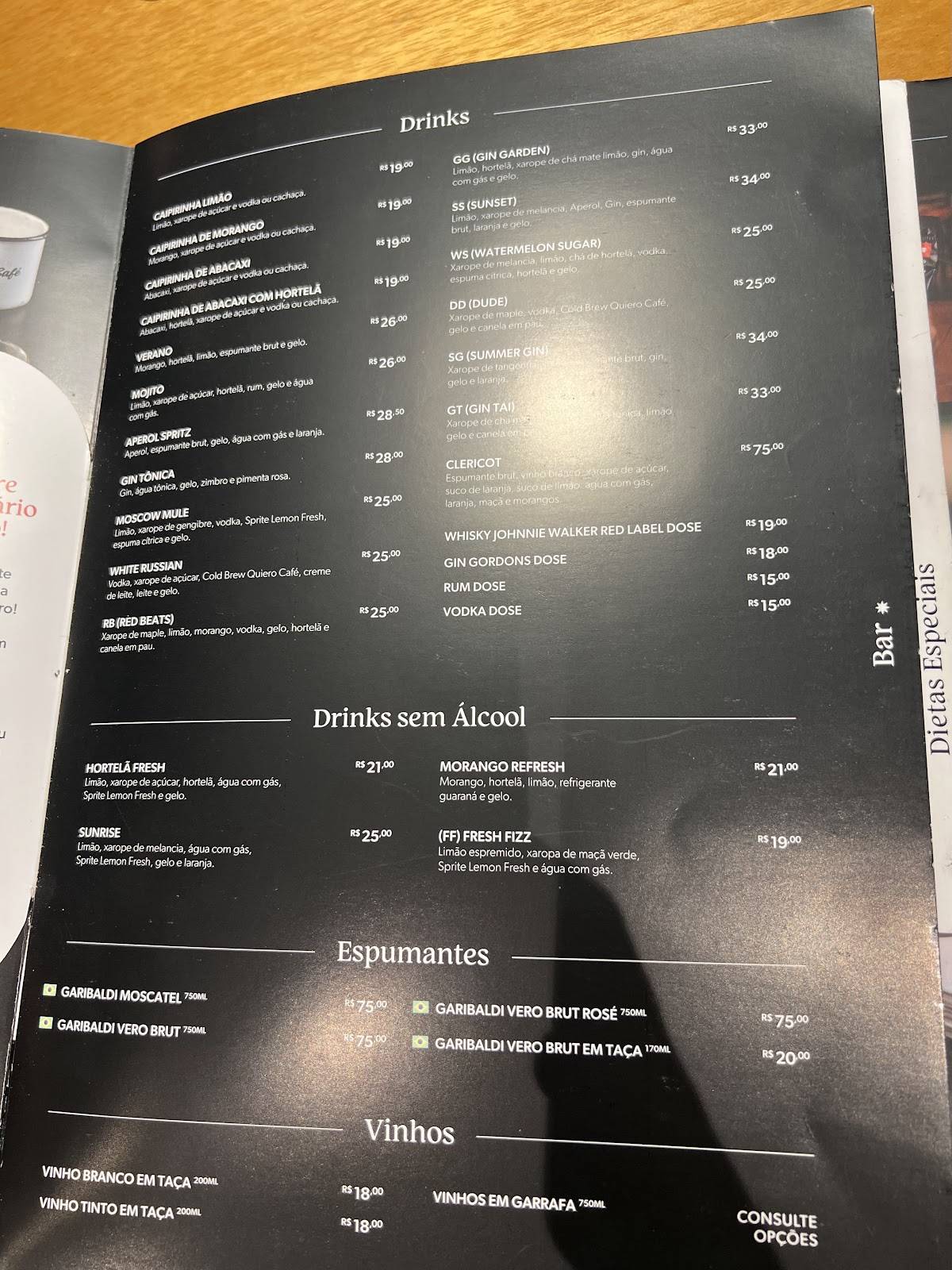 Quiero Café cardápio