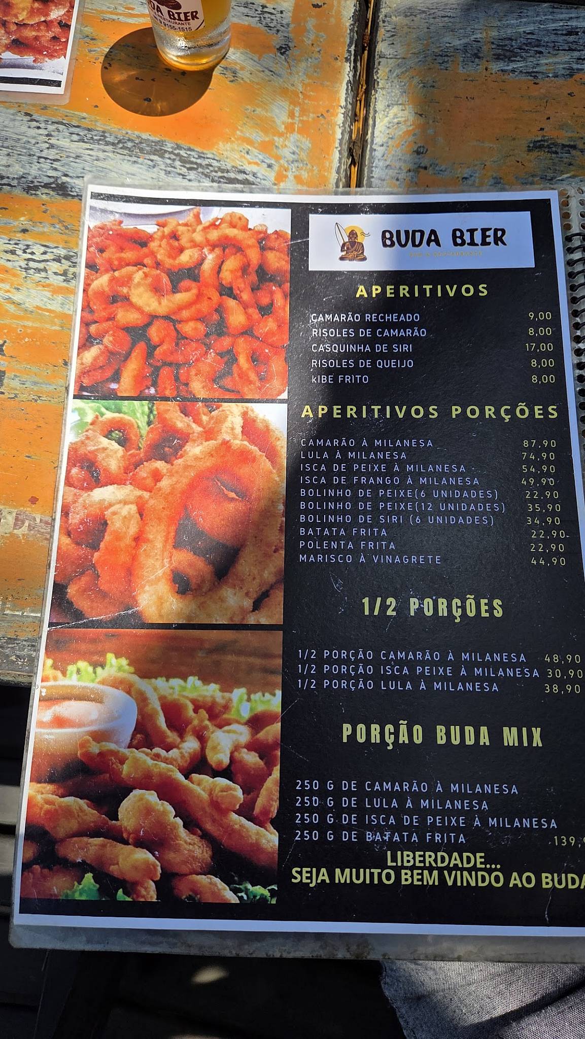 Buda Bier cardápio
