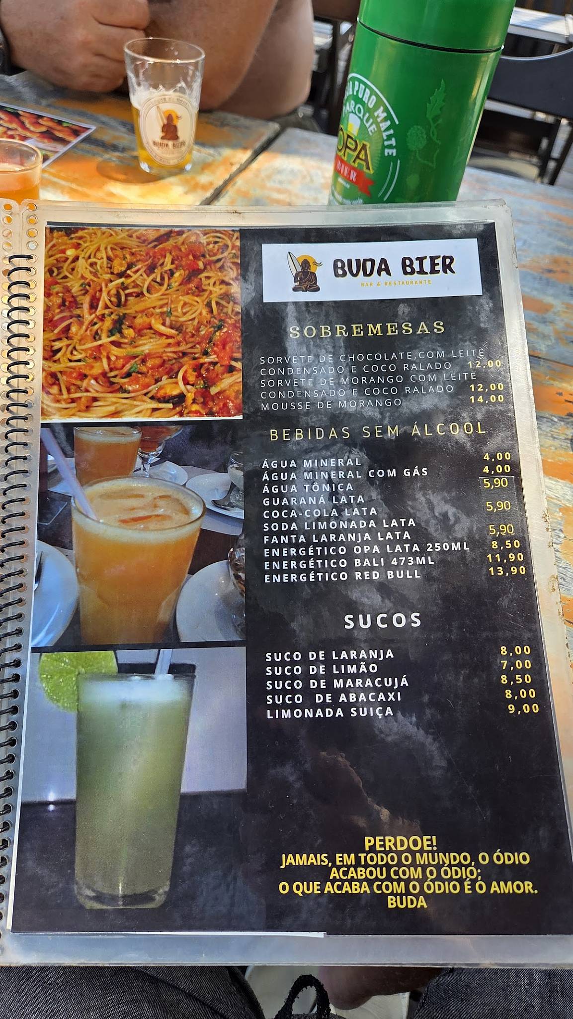 Buda Bier cardápio