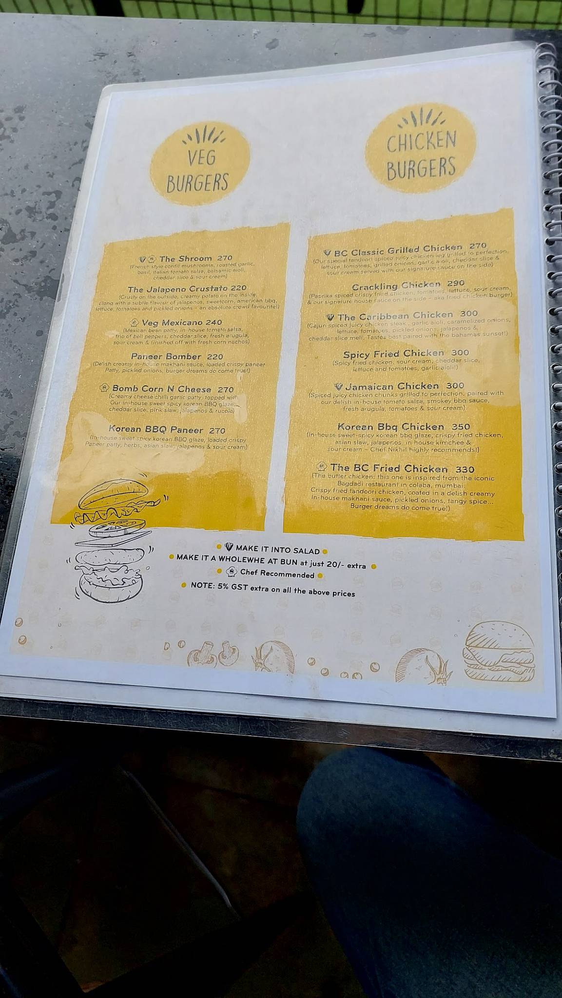 Burger Craft - Viman Nagar menu