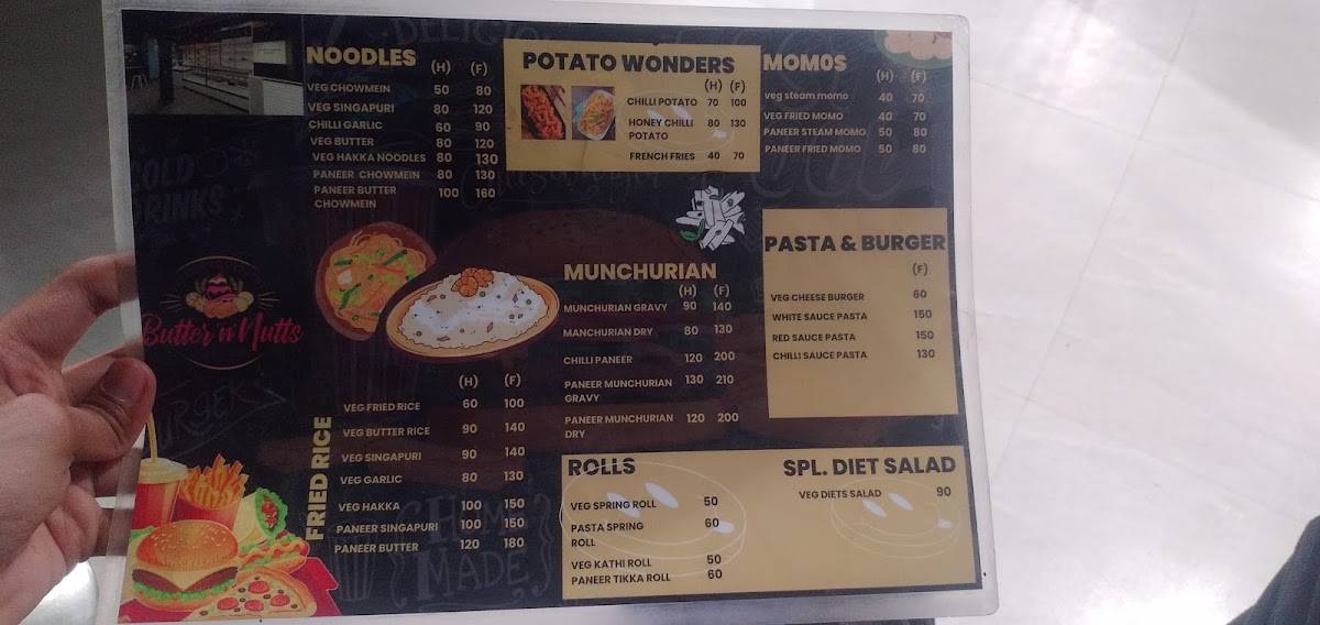 Butter N Nutts menu