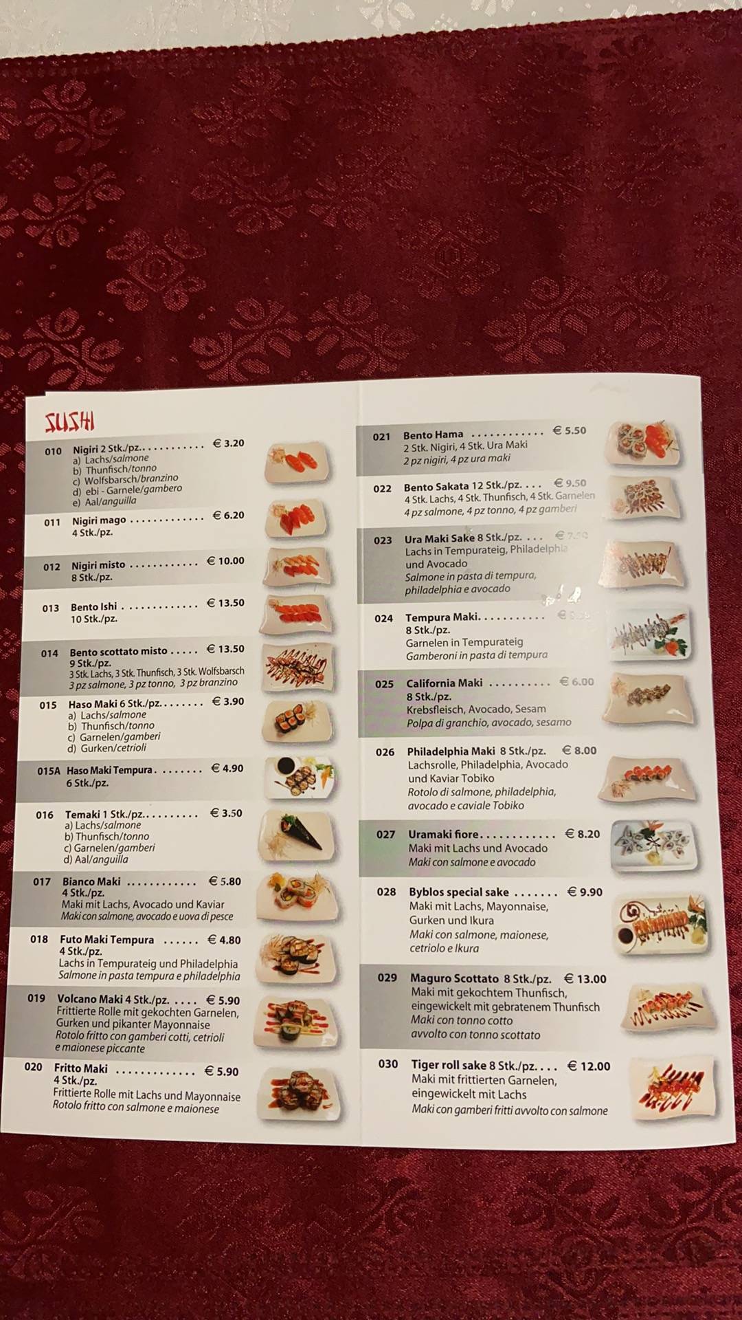 Menu di Byblo's Café 
