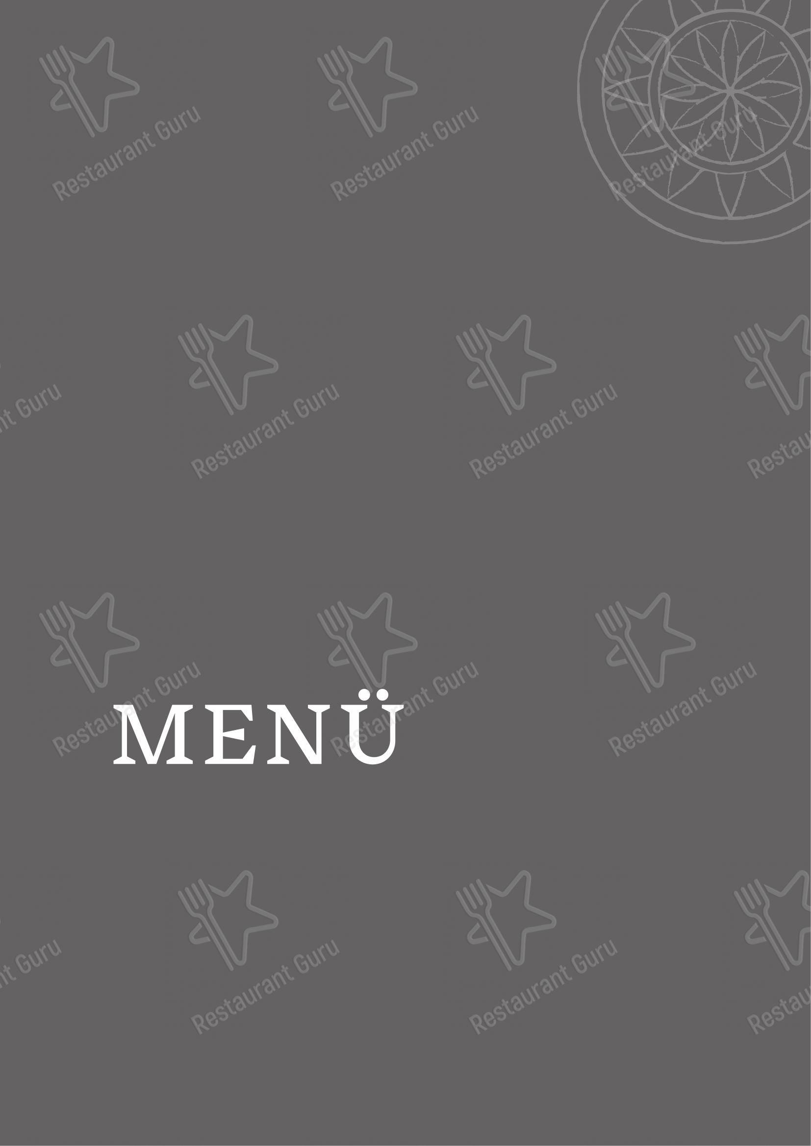 Menu di CARUSO – Pizza & Pasta - Menu bar