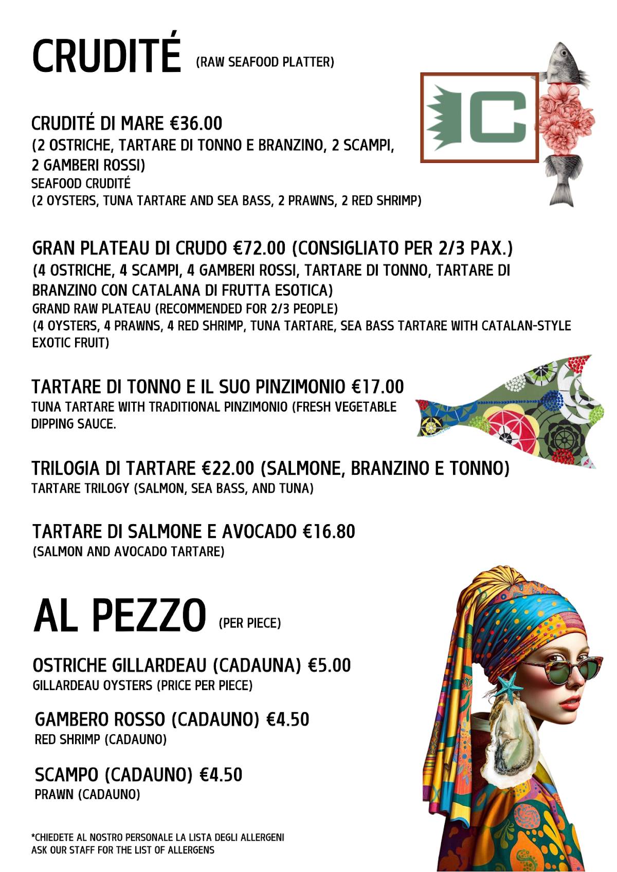 Menu di CENTRALE Ristorante Pizzeria 