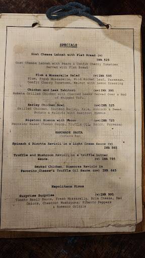 COMO - Pizzeria & Cafe menu