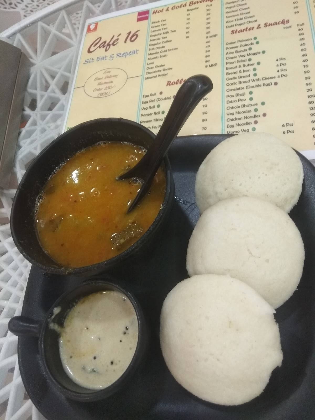 Cafe 16 menu