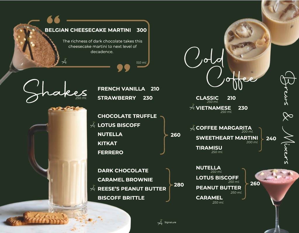 A GOURMESSERIE - SINDHU BHAVAN menu