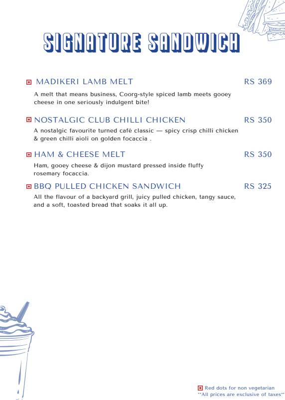 Brunch Project menu