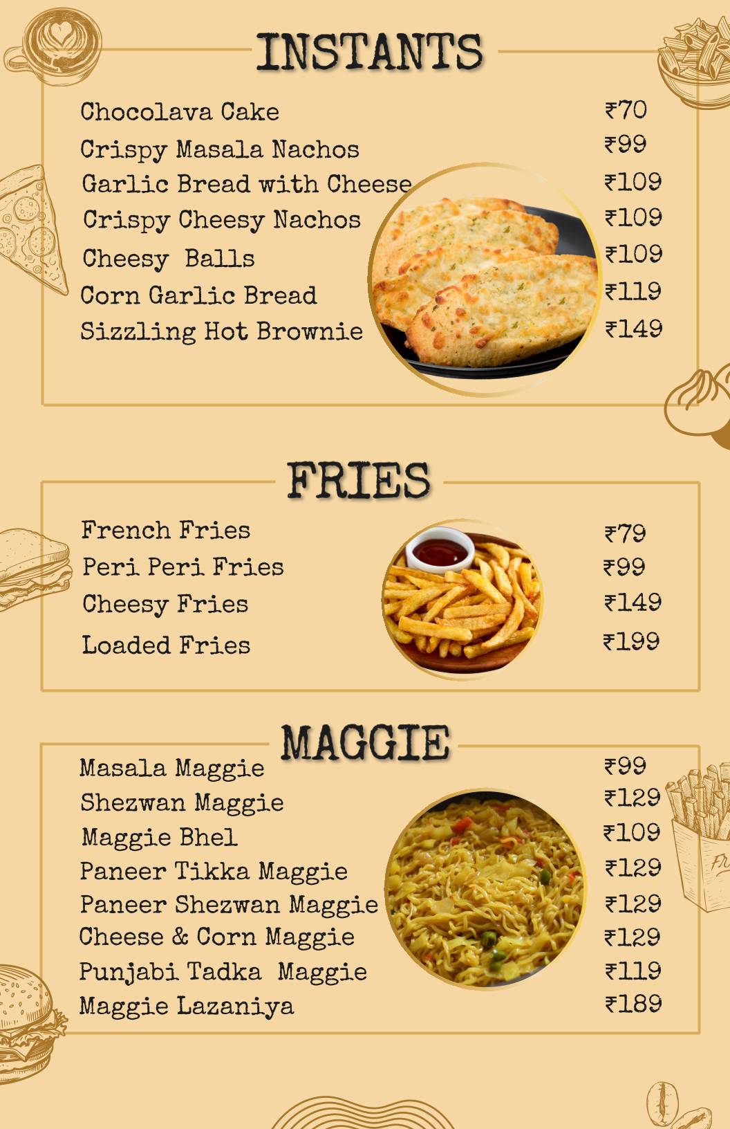 Cafeana Cafe Studio & Lounge menu