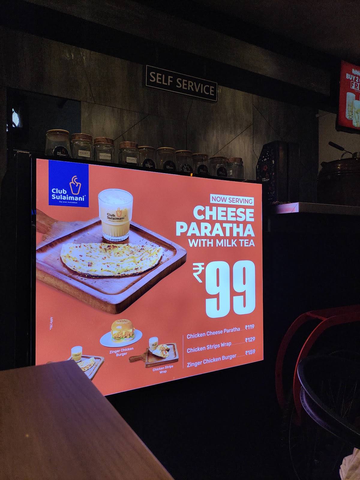 Club Sulaimani Focus Mall menu