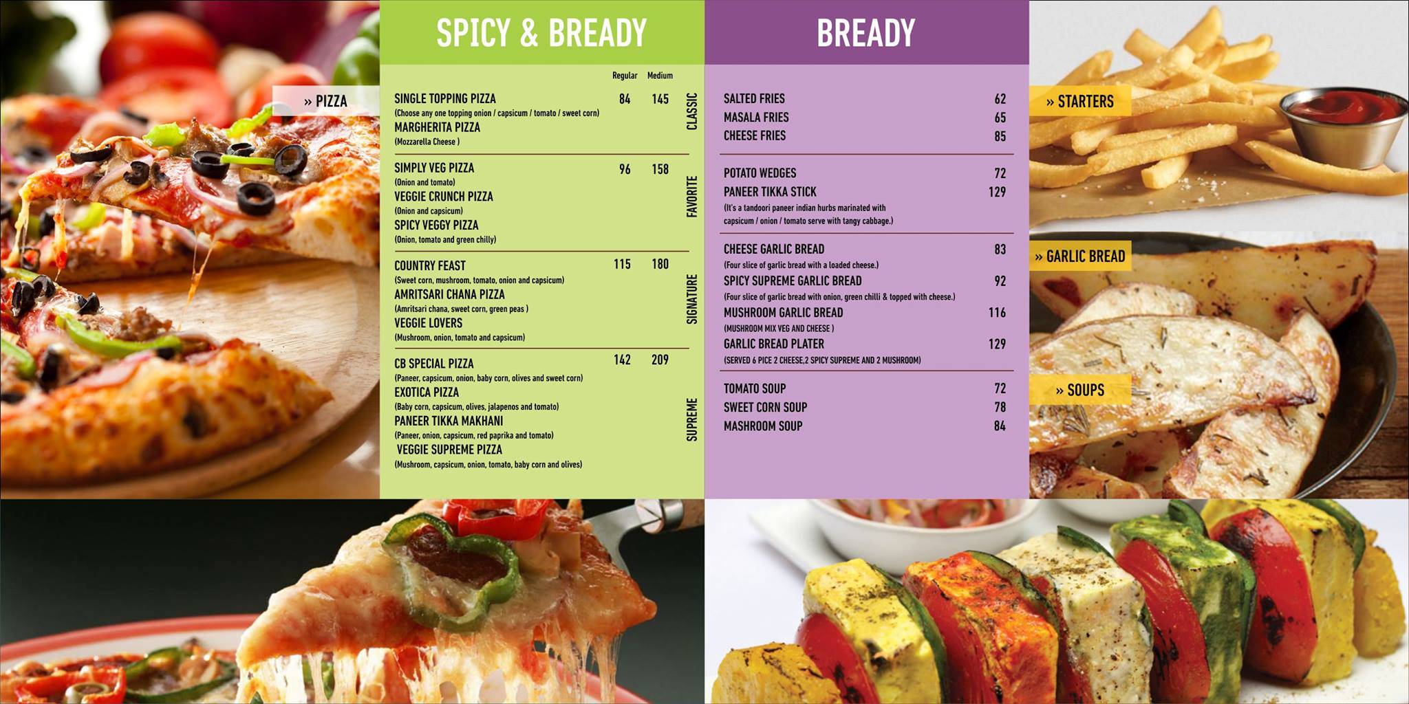 Café Coffee Break-CCB menu