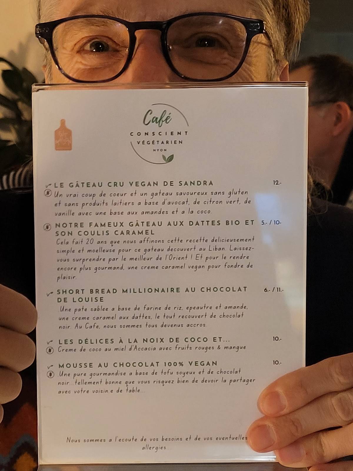 Menu de Café Conscient