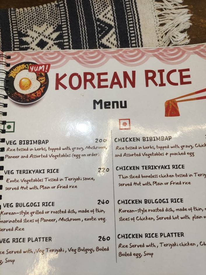 Cafe De Arte menu