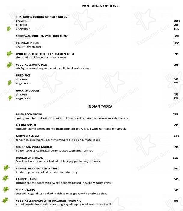 Cafe Delish menu