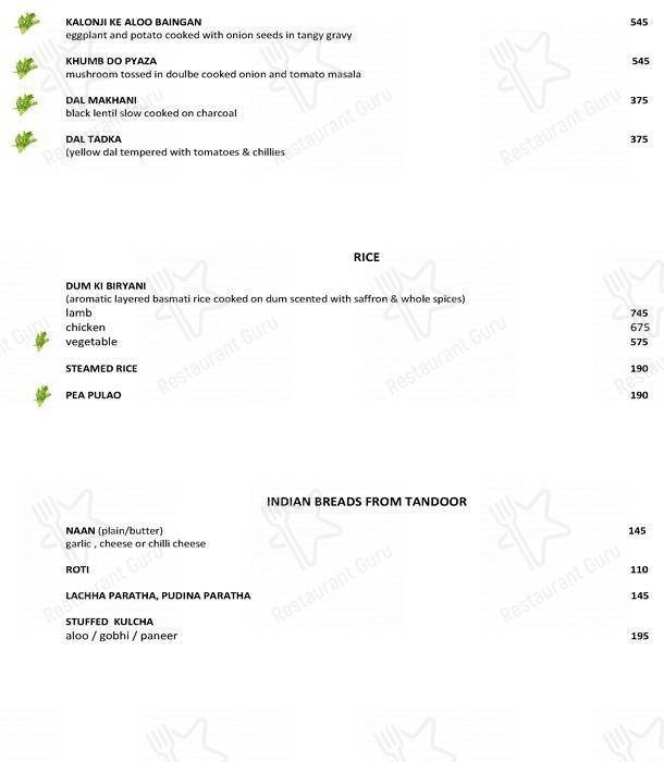 Cafe Delish menu