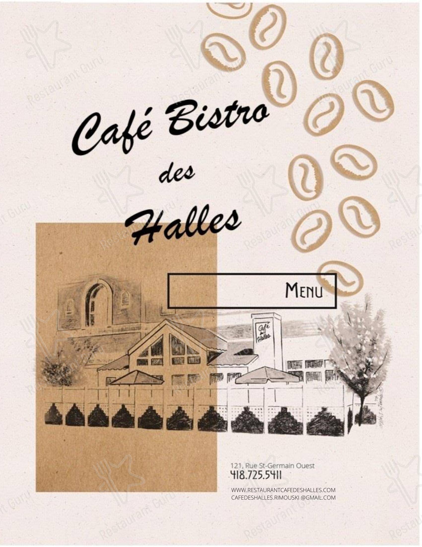 Café des Halles dans Rimouski - Menu